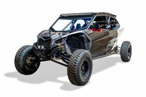 Can-Am X3 Maverick Front Bumper - Elektric Off Road - Volt Series Winch - Satin Black - `17-`24